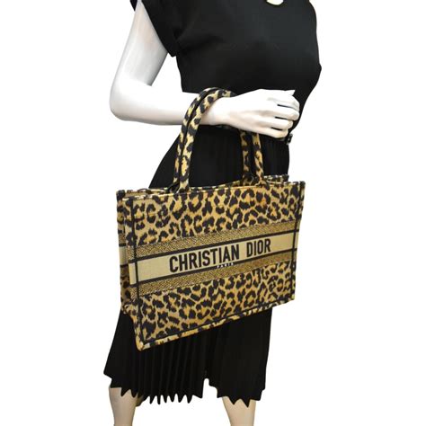 dior leopard tote bag|Dior book tote.